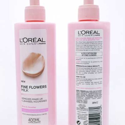 LOREAL FINE FLOWERS CLEANSING MILK DRY 400ml