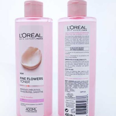 LOREAL FINE FLOWERS CLEANSING TONER DRY 400ml